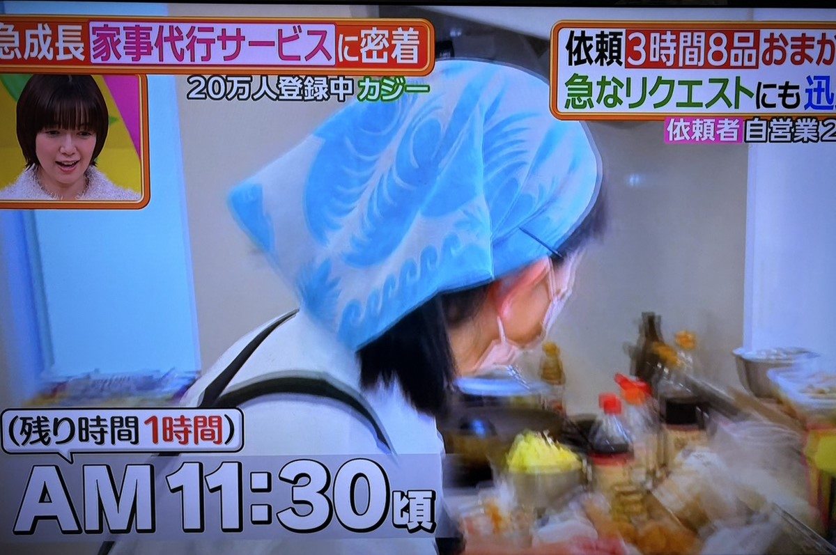 依頼内容は３時間８品の作り置き